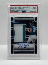 2021 NATIONAL TREASURES TREVOR LAWRENCE  PATCH AUTO-MIDNIGHT