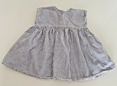 ''Next'' klassisches Kinder (1 1/2 - 2 Jahre alt) Baumwolle marineblau gestreift Denim Trägerkleid