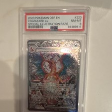 The Pokémon Company Charizard ex 223/197 PSA 8 Holo SIR Obsidian Flames 2023 EN