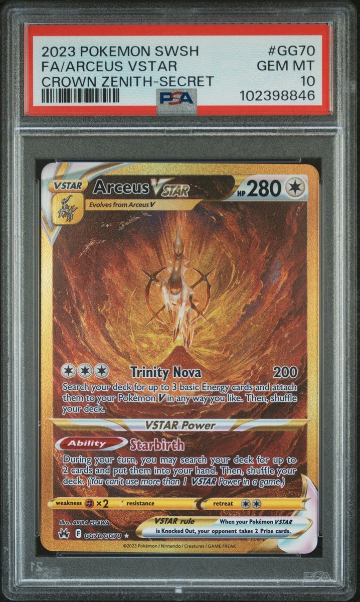 ARCEUS VSTAR GG70/GG70 | PSA 10 | Crown Zenith Full Art Graded