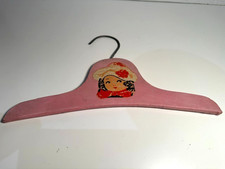 Vintage Painted decal Wooden Child Doll Clothes Hanger