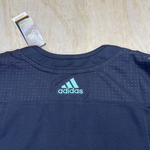 NEW SM 50 Seattle Kraken Adidas Home Blue NHL Hockey Jersey GT5622 - Picture 12 of 18