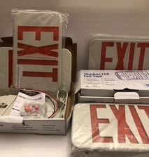 Slimline LED Exit Signs 2 Open Box 120/277V Dual Voltage New Open Box