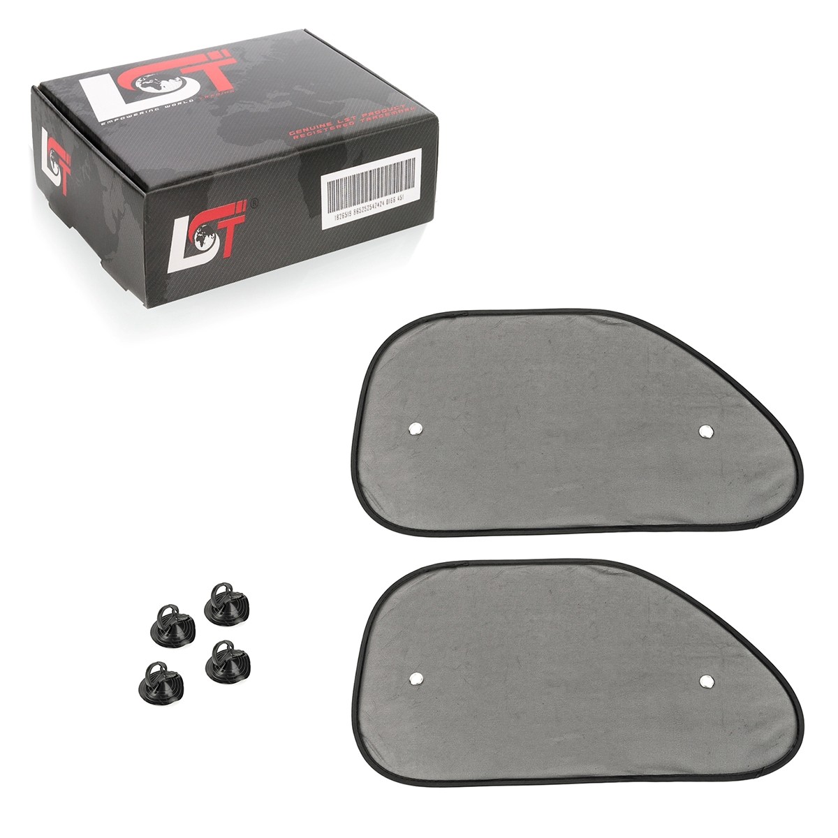 2x Sun Protection Sun Visor Heat Protection Side Window Transparent for Toyota