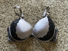Ambrielle Bra 40DD Full Figure Plunge Gray VGUC