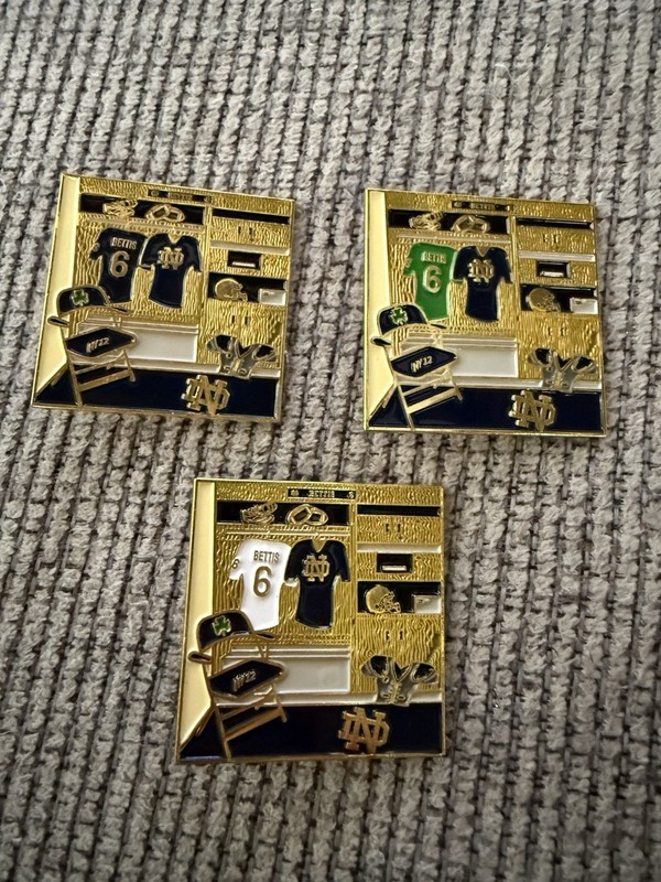 Jerome Bettis Notre Dame 3 Pin Set - Little League World Series Pins- NY 12