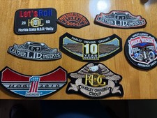 Lot of Eight Motorcycle Themed Patches-Sturgis, HOG, Daytona, etc.-UNUSED 