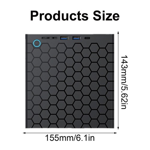 USB 3.0 USB C Portable External Disc Drive Writer Reader for Laptop Desktop - Afbeelding 8 van 8