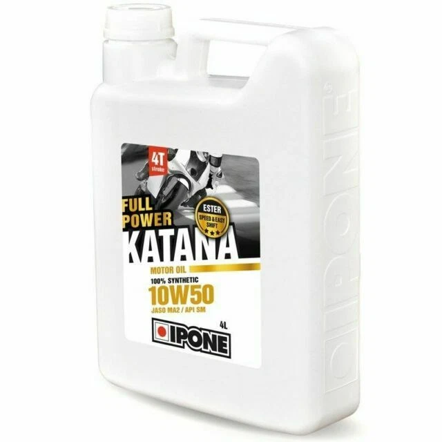 IPONE Full Power Katana 10W50 Synthétique 4L Huile de Moteur