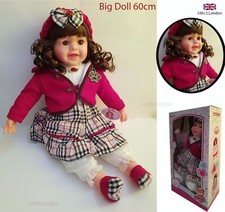 60cm Big Reborn Baby Dolls Soft body Hair Beautiful Toddler Doll Girl Gifts Toy