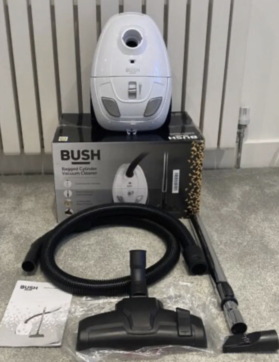 Bush VCB35B15C1J7W70 Bagged Powerful Cylinder Vacuum Cleaner Hoover