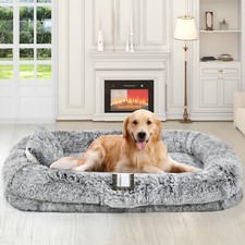 Meowloday 79"x43" Human Dog Bed Extra Large Memory Foam Dog Beds for Pets