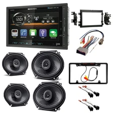 VM622HB Double DIN Radio Kit + front/rear speakers for 2004-2008 Ford F-150