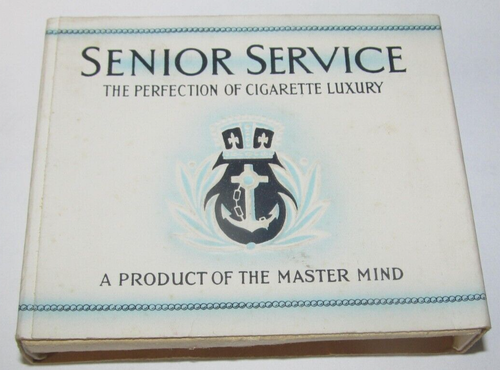 VINTAGE EMPTY 20 Cigarette Cardboard Box Senior Service Manchester England