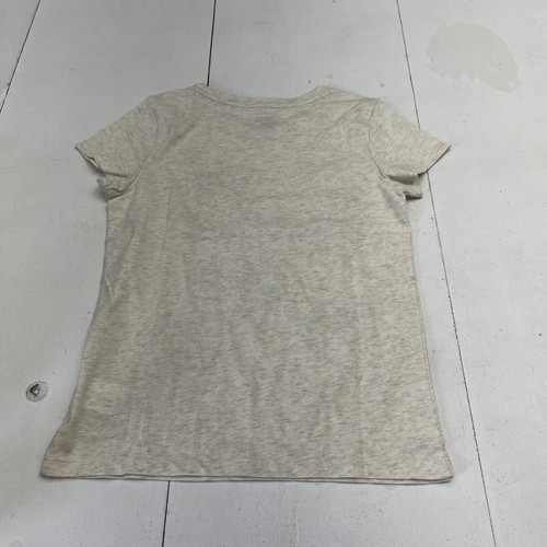 Spotted Zebra Beige Llama Print Short Sleeve T-Shirt Girls Size Large (10) - Picture 5 of 7