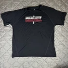 Adidas Miami Heat Shirt Mens Extra Large Black Basketball NBA Climalite Gym