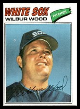 1977 TOPPS #198 WILBUR WOOD VG/EX