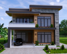 33X56 House Design Plans 10x17 Meter 6 Bed 8 Bath Flat Roof PDF & A4 Hard Copy