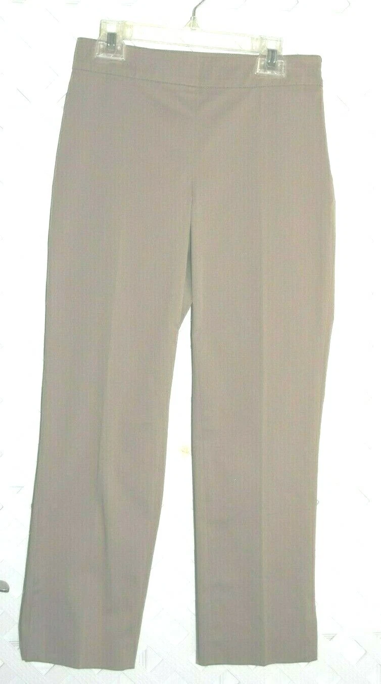 ICEBERG Italy Women's Girl Khaki Stretch Cotton Capri Pants Trousers 0 NWT $295