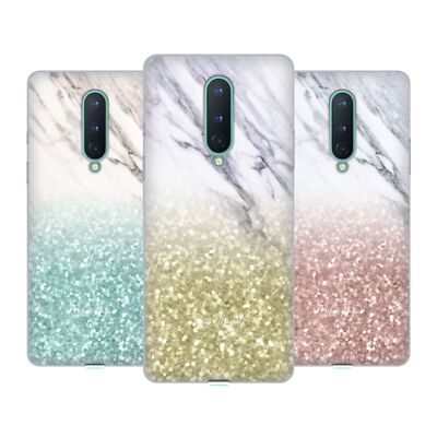 NATURE MAGICK GLITTERY MARBLE SPARKLE SOFT GEL CASE FOR GOOGLE ONEPLUS PHONES