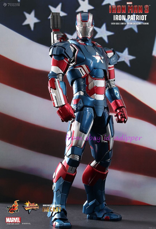 Perfect Hot Toys 1/6 Mms195d01 Iron Patriot Diecast Action Figure