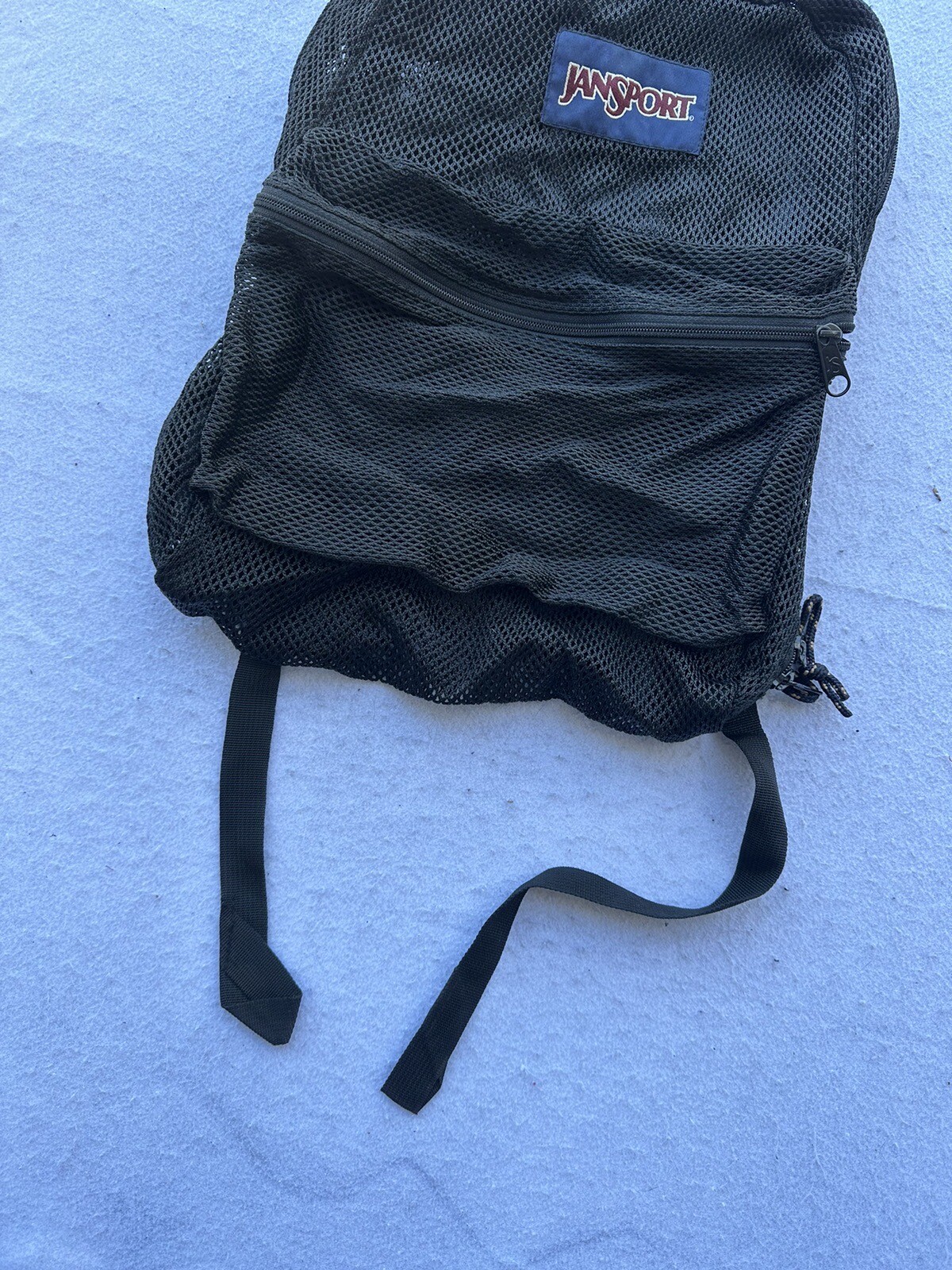Vintage Jansport Mesh Backpack 90s Full Zip Hiking Outdoors RARE Utility image 4