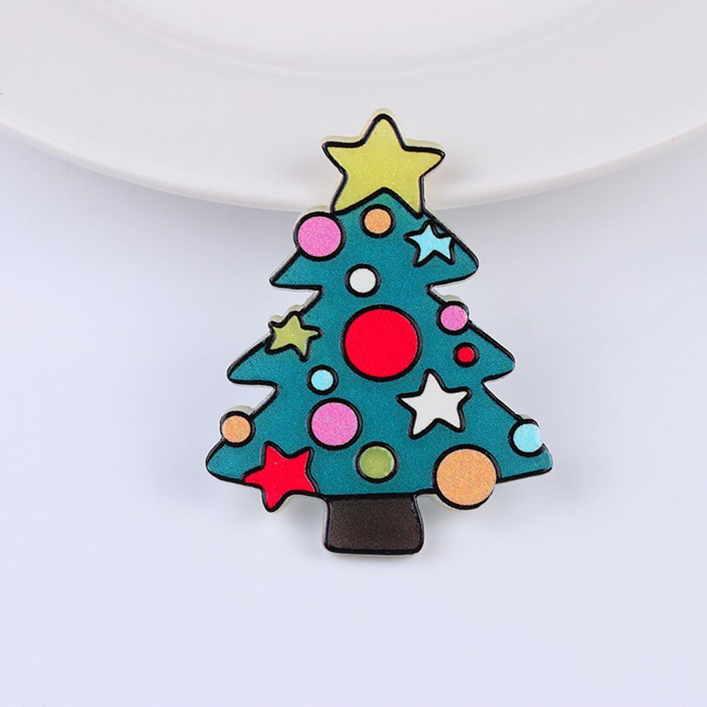Oil Badge Acrylic Christmas Trees Candy Bells Enamel Pins Christmas