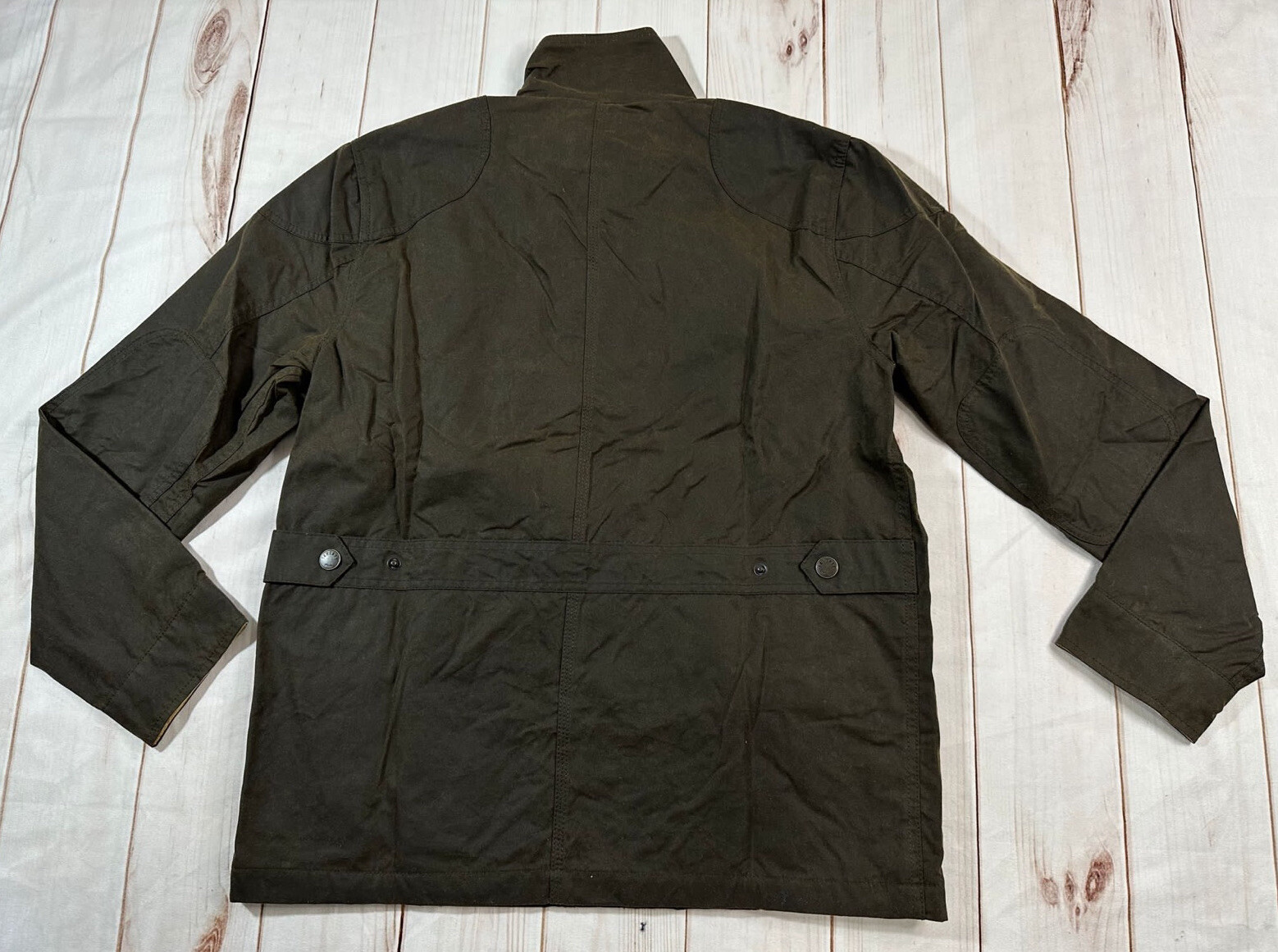 NWT FAHERTY MENS JACKET M AZTEC BLANKET LINED WAXED 4PKT JKT COE CONTRY OLIVE