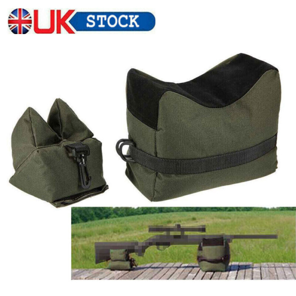 2/Set Rifle/Air Gun Front And Rear Rest Bench Bag Hunting Shooting