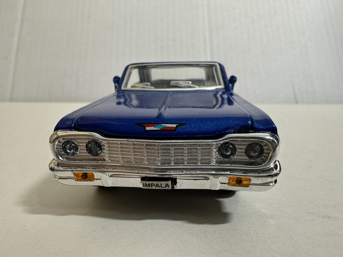 SUNNYSIDE 1964 CHEVY IMPALA BLUE 1:32 DIECAST MODEL CAR 5.5