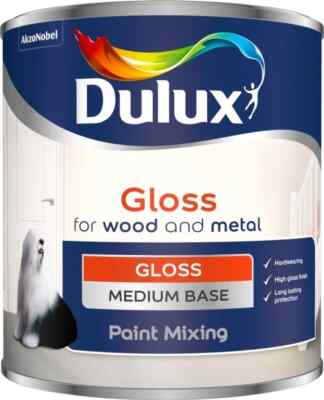  ️ Dulux Farbmischlack Glanzfarbe mittlere Basis 1L - für Holz & Metall  