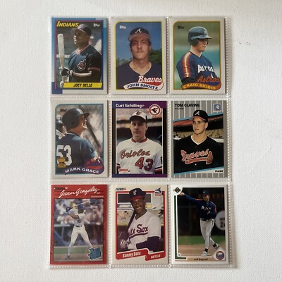 Lot of (9)Baseball RC HOF LOADED  Glavine, Biggio,Smoltz,Sosa NM-MT (G122)