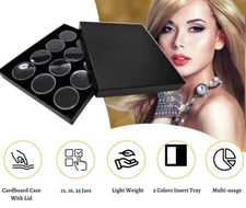 Novel Box Half-Size Cardboard Jewelry Display Case With Gem Jar Tray Insert