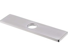 Square 10 Inch Kitchen Sink Faucet Hole Cover Deck Plate Escutcheon Brushed