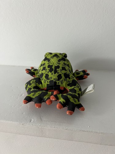 DART FROG Determined Productions 1992 Vintage Beanie Plush Toy Animal - Picture 5 of 11