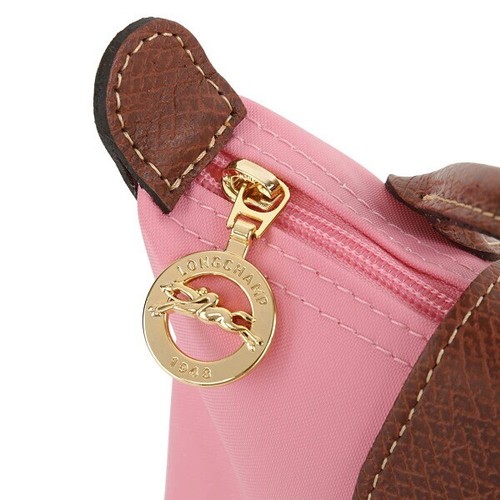 SALE LONGCHAMP Handle Pouch LE PLIAGE ORIGINAL Logo Charm Mini Size GUIMAUVE NEW - Picture 7 of 9