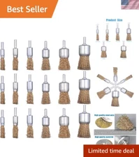 Premium 18-Pack Wire Wheel Brush Kit - Universal 1/4 Inch Shank Attachment