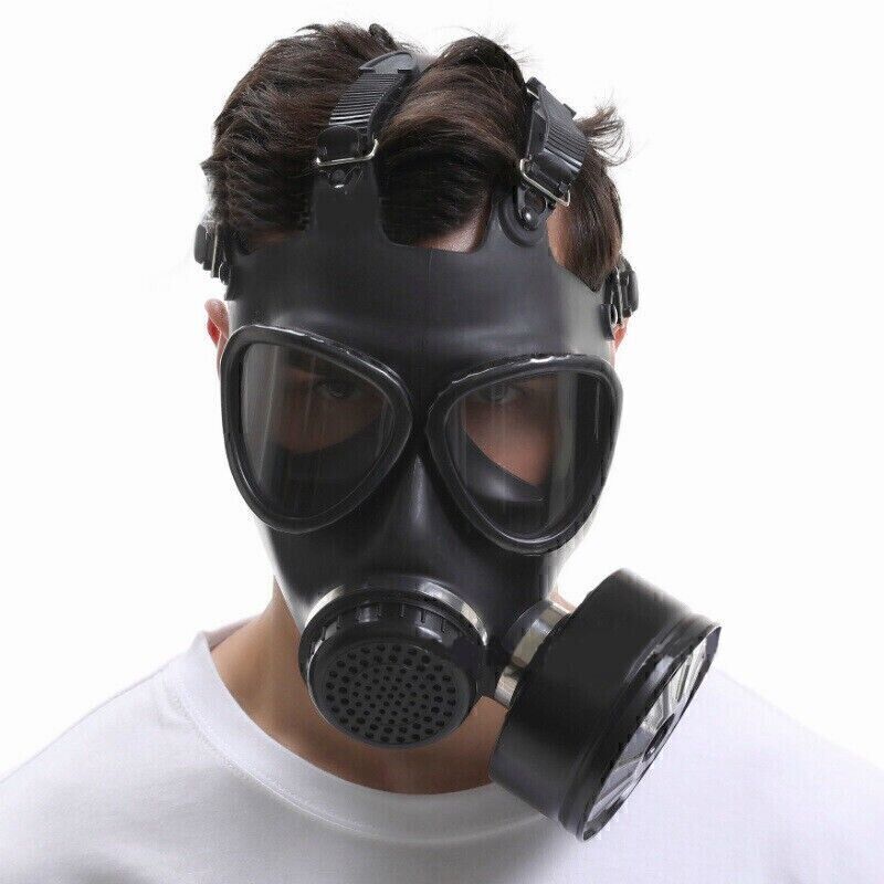 Chemical Gas Mask Full Face Soviet Military Respirator + 1PC 40mm Filter Box New