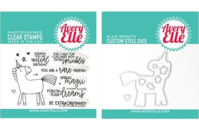 Avery Elle ''SPREAD MAGIC'' Clear Stamps Only OR Stamp & Die Bundle 2023
