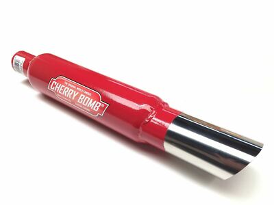 Cherry Bomb Universal Performance Auspuff Slash Cut rot St passt für Volkswagen