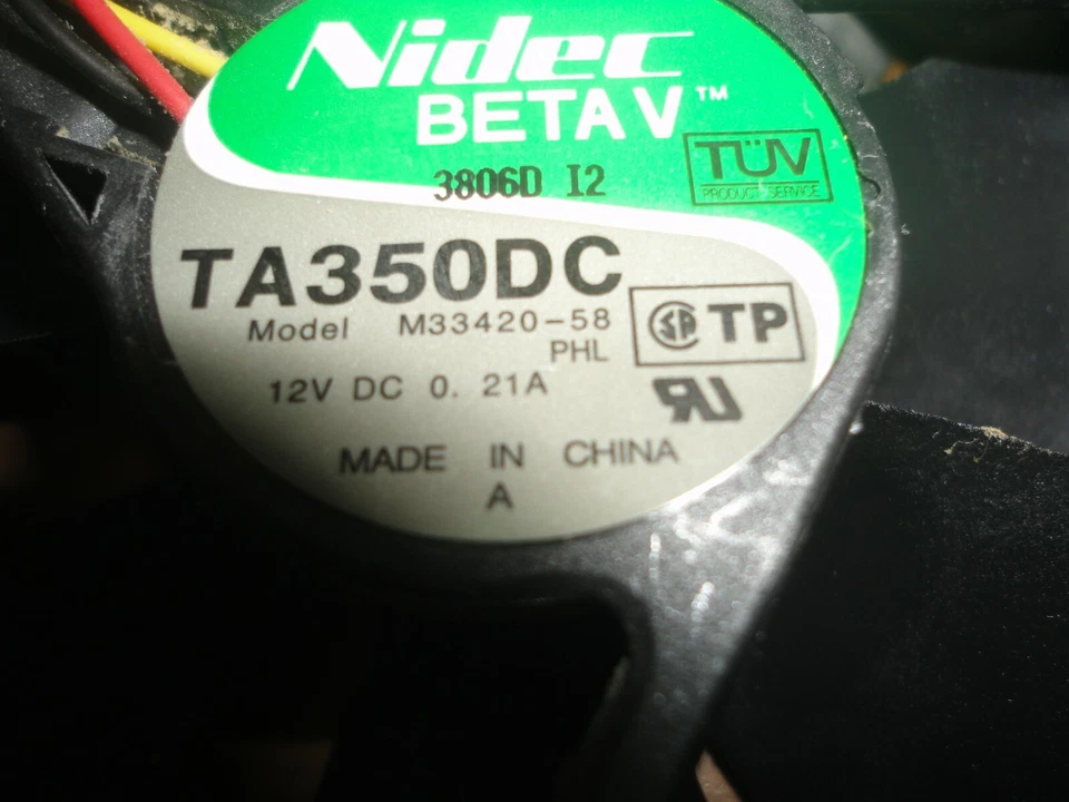 VENTILADOR PHILIPS TA350DC M33420-58 12VDC 0.21A USADO EN VARIOS MODELOS DE PLASMA Foto 2 de 2
