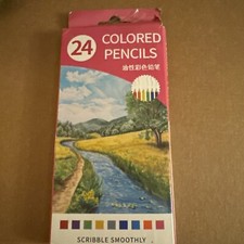 24 colored pencils NEW shipping included