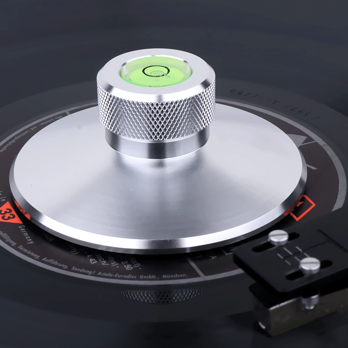 Stabilisateur De Disque Vinyle LP - Poids Métallique Noir Pour Platine Audio