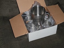 Set of 4 stainless steel mugs from Marlboro.