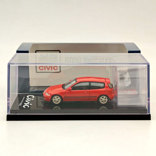Hobby Japan 1/64 Honda CIVIC (EG6) Sir-S With Engine Milano Red HJ641017SR Car - Picture 1 of 7