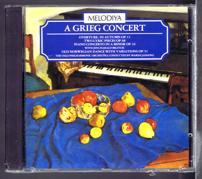 GRIEG CONCERT CD (VERSIEGELT) OUVERTÜRE 2 TEXT STÜCKE MARISS JANSONS