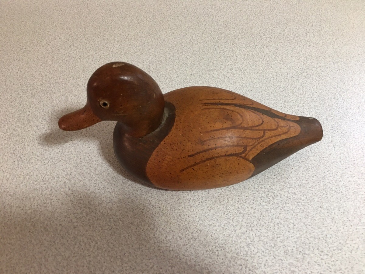 Hand Carved WOOD DUCK Decoy, Signed Thomas Chandler, 1982 | eBay