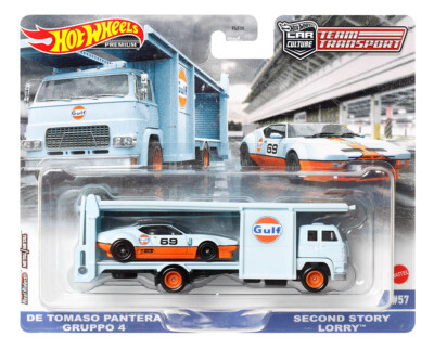 De Tomaso Pantera + Second Story Lorry Team Transport #57 1:64 Hot Wheels HKF43