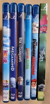 Dreamworks Animation Children's Blu-ray LOT Peabody Monsters