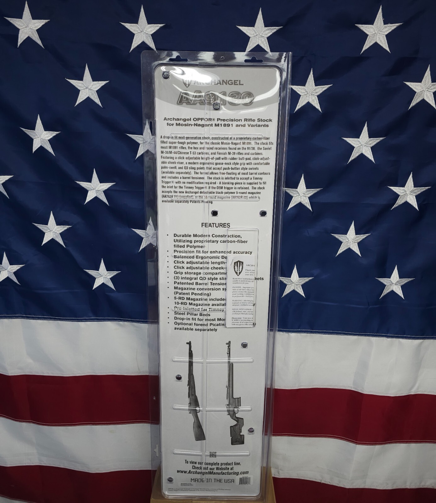 ProMag Archangel OPFOR Stock For Mosin Nagant – Olive Drab Polymer, 10-Round-1193755